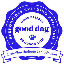 Australian Heritage Labradoodles Good Breeder badge